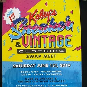 Kobey vintage clothing sneakers poster Nike Bape Supreme Adidas Air Jordan swap